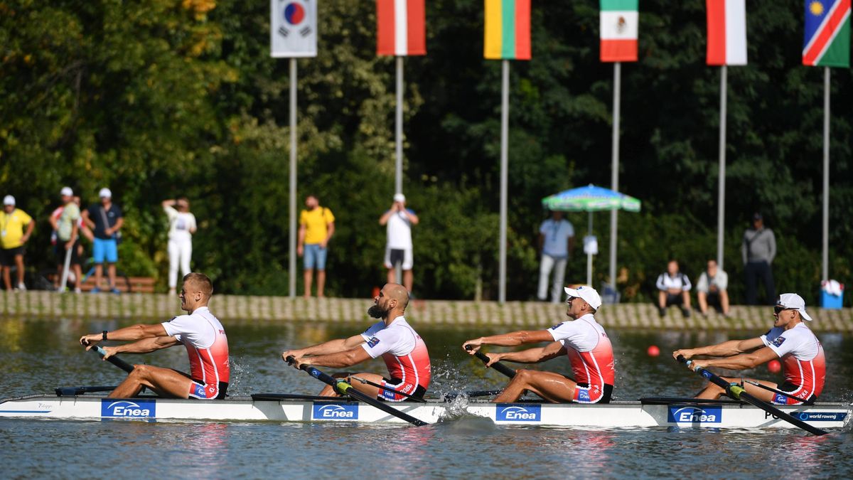 PAP / Bartłomiej Zborowski / Polska czwórka (od lewej): Michał Szpakowski, Mikołaj Burda, Mateusz Wilangowski i Zbigniew Schodowski