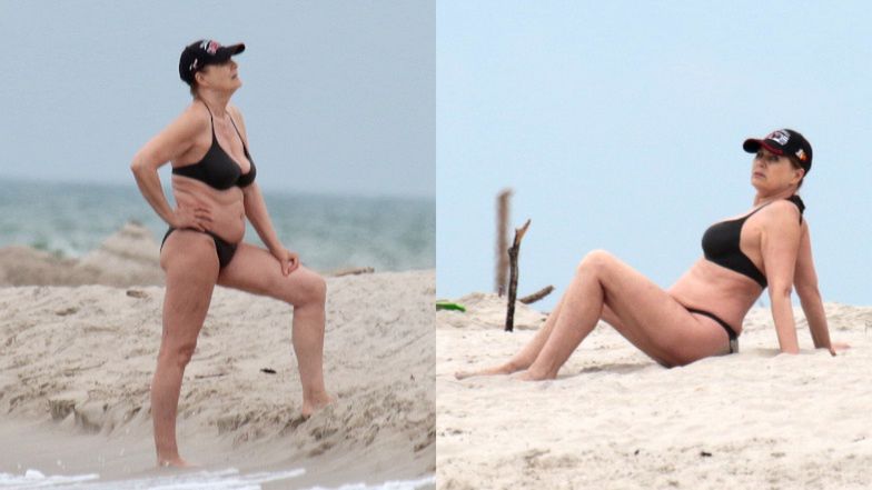 Wodne figle Grażyny Szapołowskiej i jej pieska