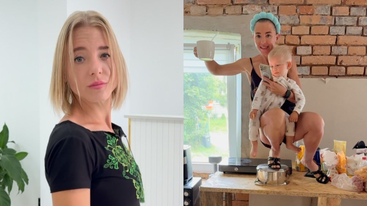 Anastasiia Wiernikowska z synem