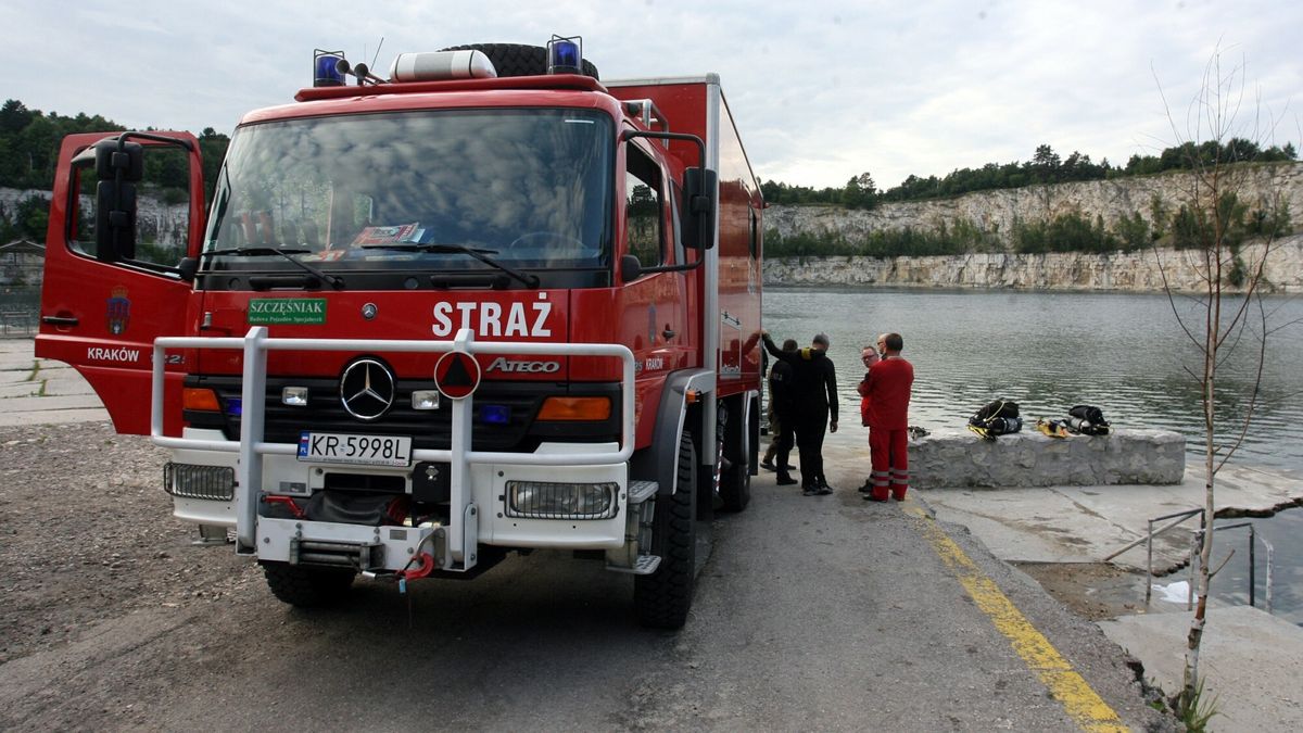 Akcja na krakowskim Zakrzówku.