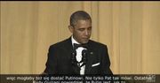 Obama rzuca żartami podczas obiadu dla korespondentów