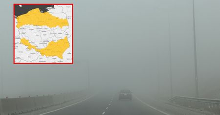 Widoczność spadnie do 100 metrów. Są alerty