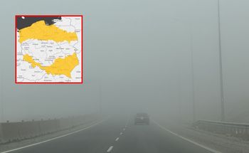 Widoczność spadnie do 100 metrów. Są alerty