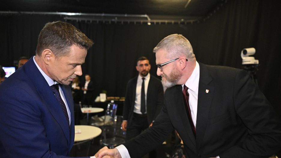 Rafał Trzaskowski i Grzegorz Braun