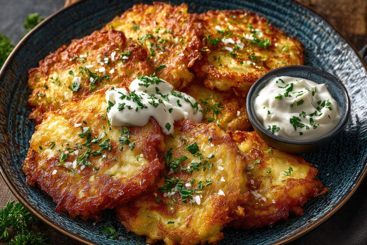 Zastąpią tradycyjne placki ziemniaczane. Z tym dodatkiem są idealnie chrupiące i znacznie delikatniejsze