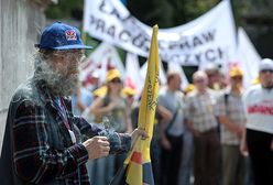 Związkowycy energetyki protestują w Warszawie