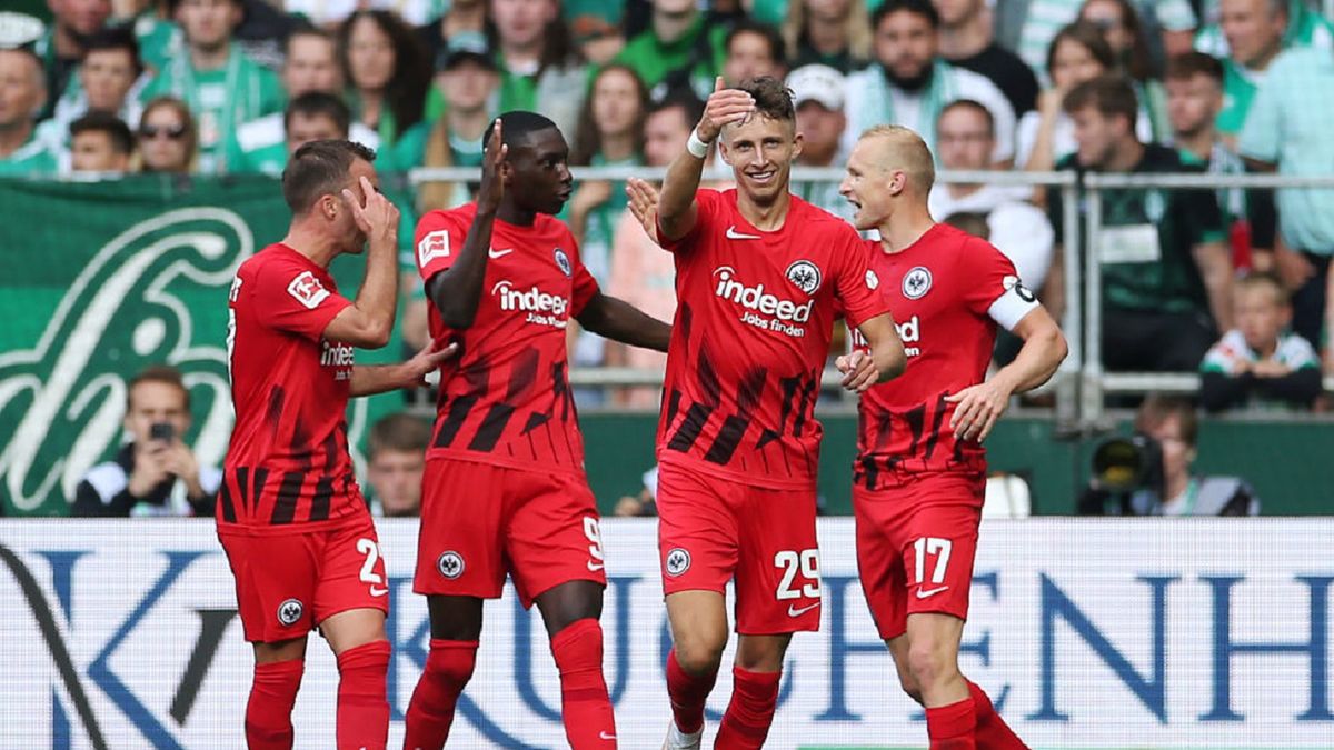 Getty Images / Cathrin Mueller / Na zdjęciu: piłkarze Eintrachtu Frankfurt