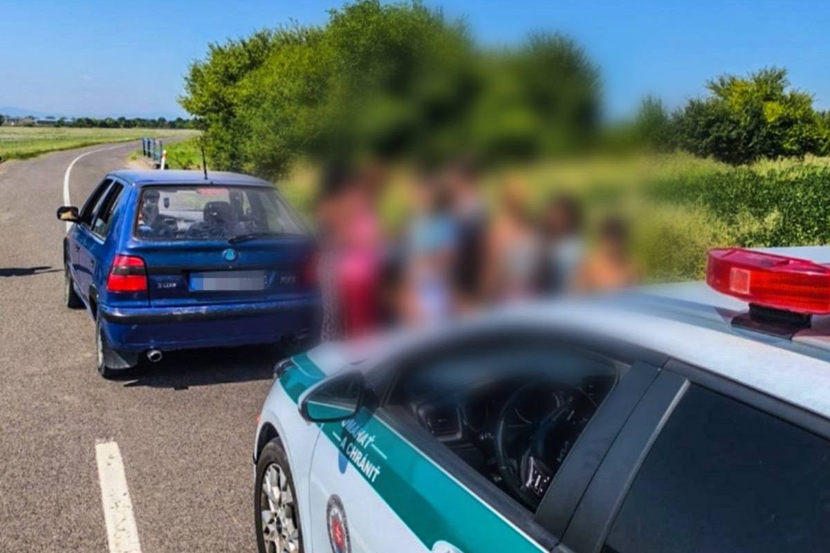 18 osób w jednej skodzie. Słowacka policja w szoku