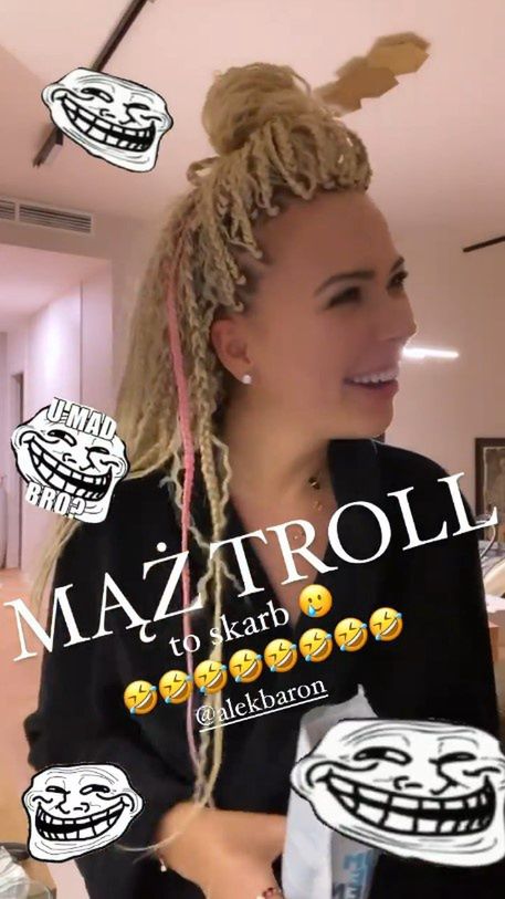 Sandra Kubicka dowcipkuje z Baronem