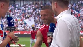 Podolski przerwał wywiad Rasaka. Sympatyczna scena w Zabrzu