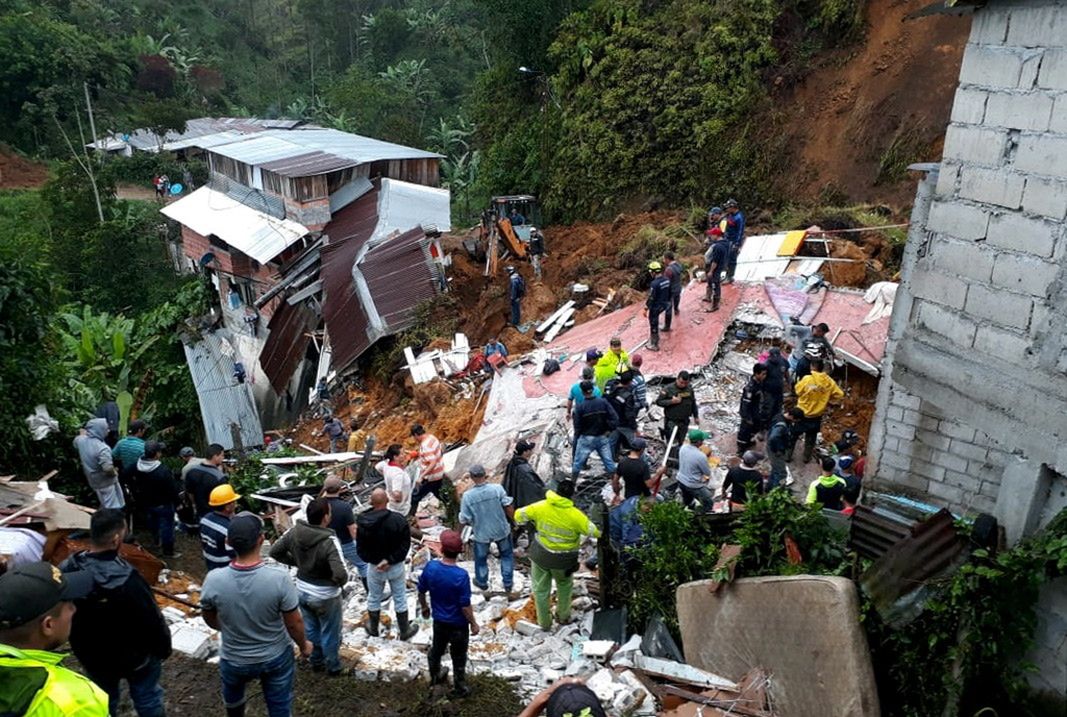 Kolumbia. Lawina błotna porwała domy i zabiła 12 osób, w tym 4 dzieci