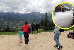 Biało jak zimą. To obraz po burzy w Zakopanem