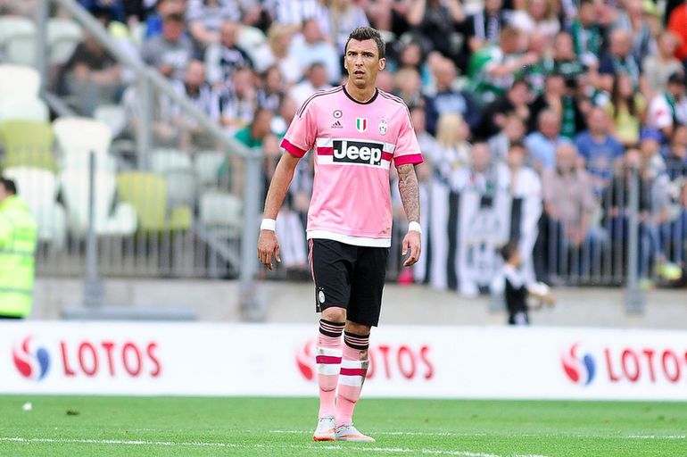 Mario Mandzukić podczas występu dla Juventusu Turyn w Gdańsku