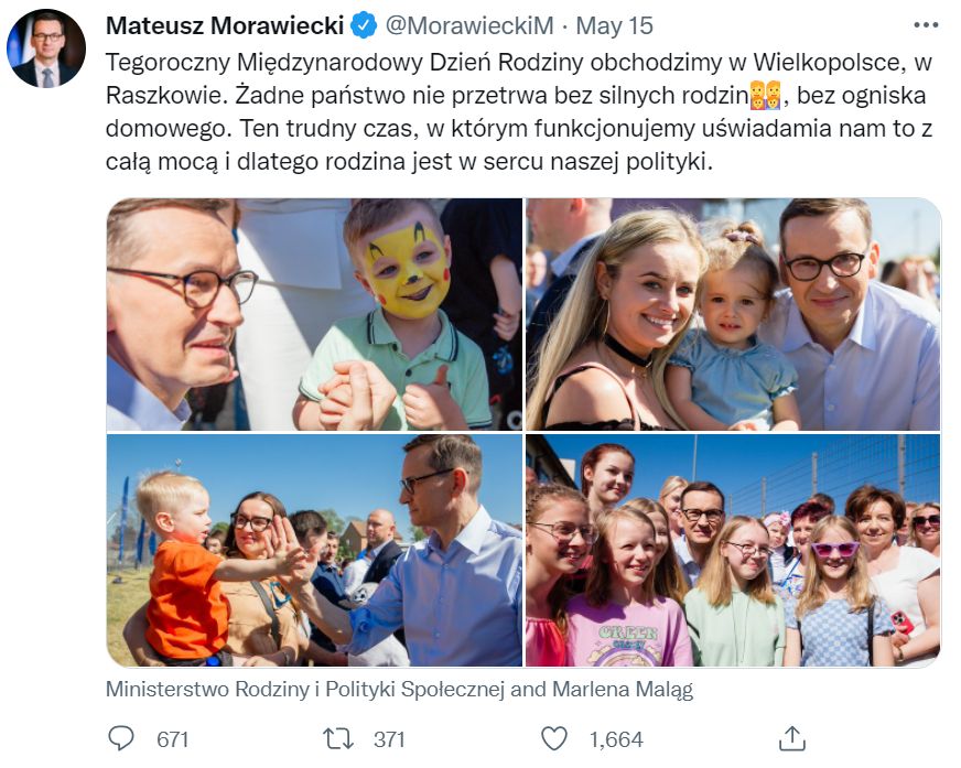 Mateusz Morawiecki emotka pary jednopłciowej