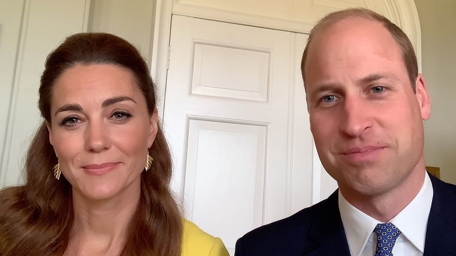 Księżna Kate i książę William podczas nagrania w ich domu