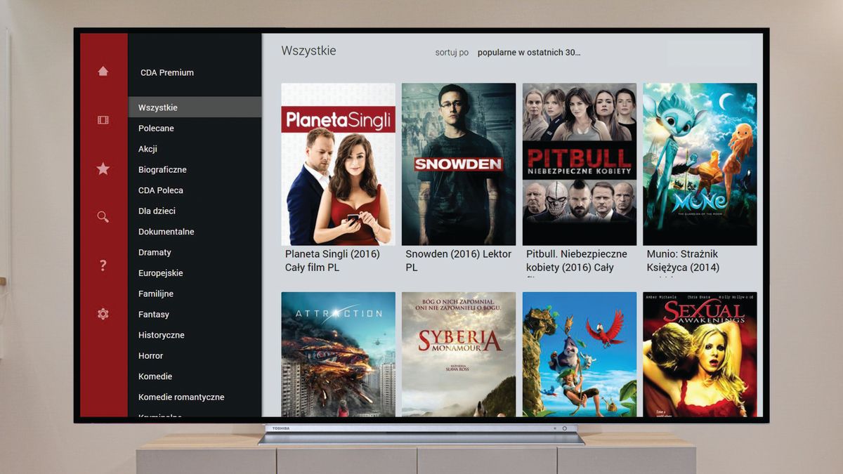 Aplikacja CDA Premium na Smart TV JVC i Toshiby