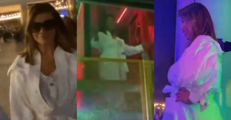 Edyta Górniak cała na biało IMPREZUJE w warszawskim klubie Rakieta, bawiąc się do własnej piosenki (WIDEO)