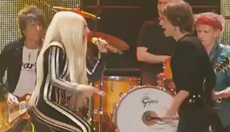 Gaga tańczy na koncercie Rolling Stones!