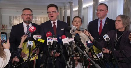 Hołownia zapowiada ustawę o obsadzania władz państwowych spółek i tłumaczy sprawę prof. Sójki