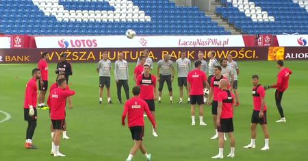 Polacy ćwiczyli na murawie stadionu Lecha. Ostatni trening ma zadecydować, jakim ustawieniem zagrają w piątek z Chile