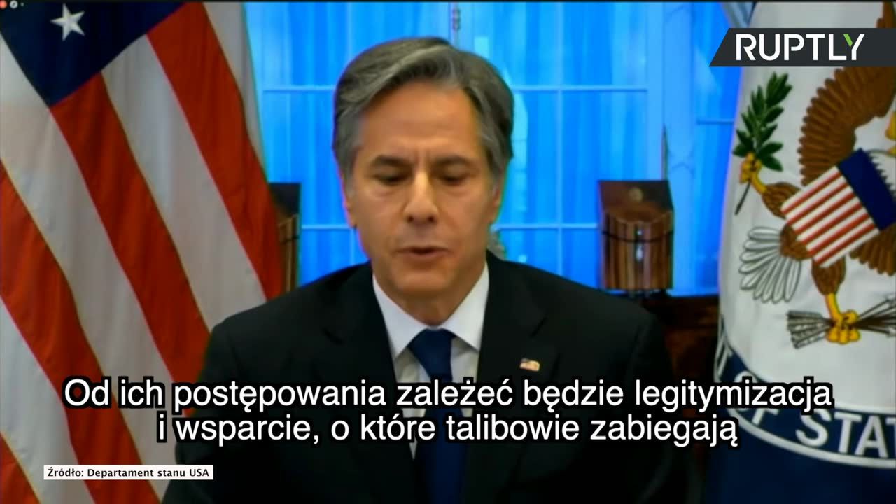 Sekretarz stanu USA: Oczekujemy, że talibowie wywiążą się ze swoich zobowiązań w zakresie zwalczania terroryzmu