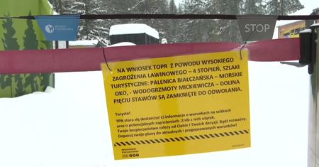 Pojedynczy piechur może wywołać lawinę. TPN nie sprzedaje biletów na szlaki