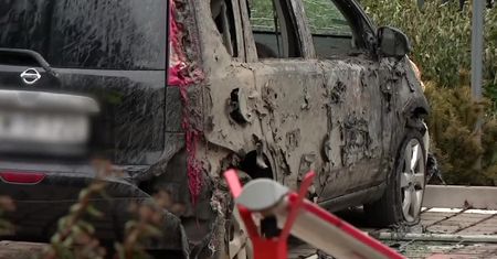 Uszkodzenie gazociągu. Koparka i dwa samochody w płomieniach, 700 osób ewakuowanych