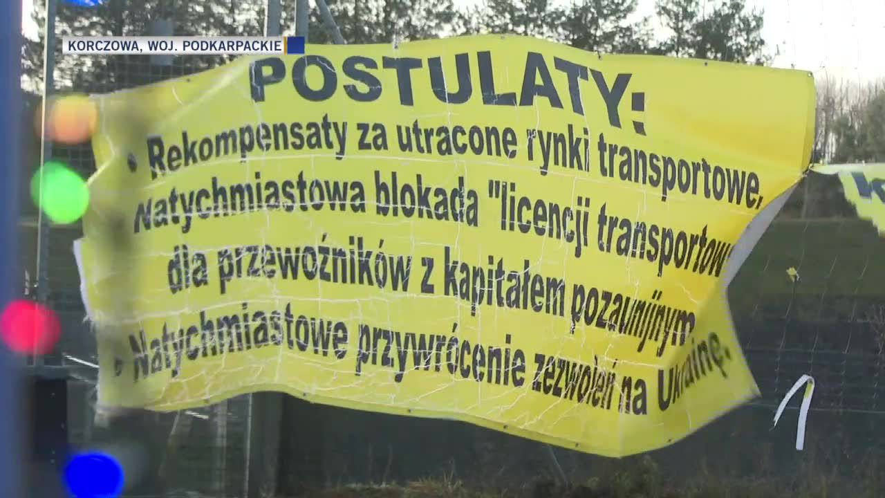 Protest branży transportowej od Korczowej po Szczecin