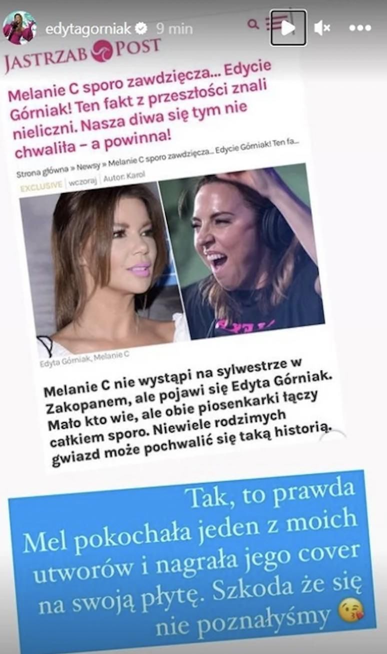 Edyta Górniak o coverze piosenki Soul boy nagranym przez Melanie C