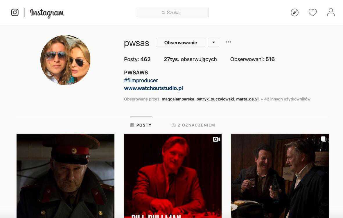 Piotr Woźniak-Starak na Instagramie