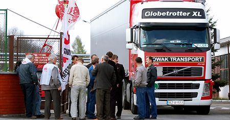 Protest pracowników fabryki Forte