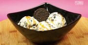 Domowej roboty lody z ciasteczkami Oreo