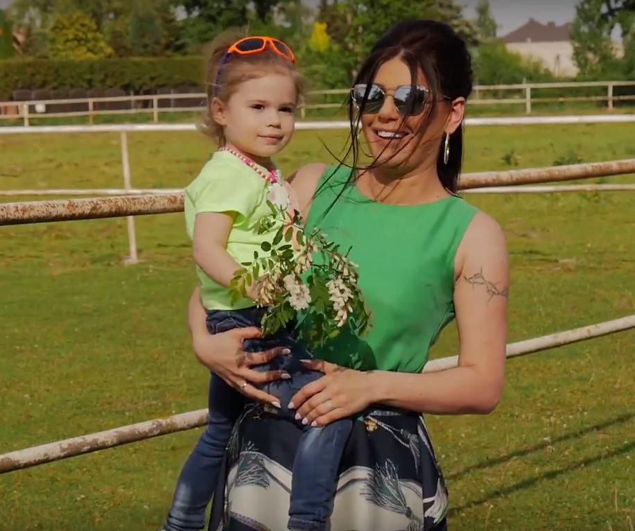 Iwona Węgrowska z córką