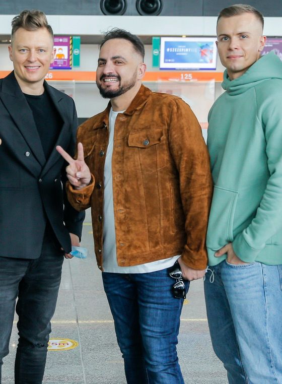 Rafał Brzozowski, Agustin Egurrola i Daniel Borzewski (Mister Polski 2019)