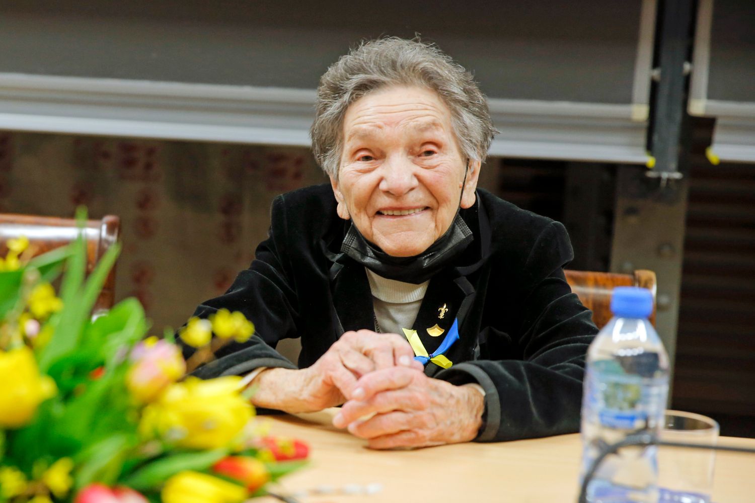 Wanda Traczyk-Stawska - na premierze książki Błyskawica. Historia Wandy Traczyk-Stawskiej - żołnierza powstania warszawskiego