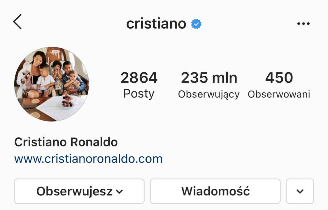 Cristiano Ronaldo zmienił zdjęcie profilowe