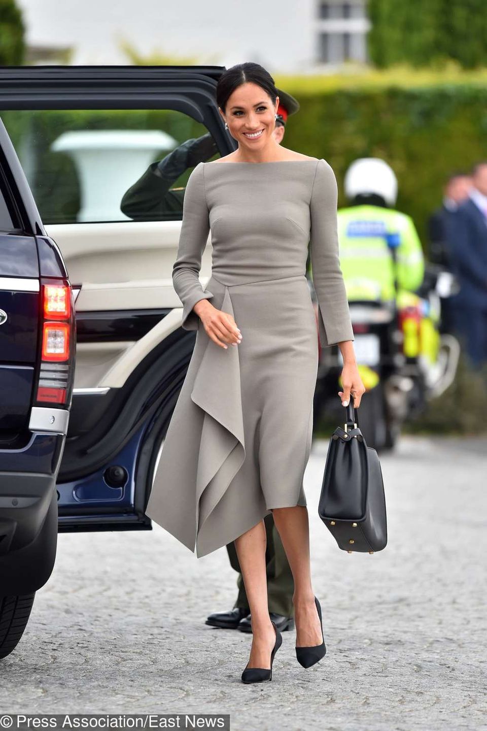Meghan Markle i książę Harry na spotkaniu z prezydentem Irlandii