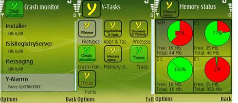 Y-Tasks - narzędzia konfiguracyjne dla Symbiana.