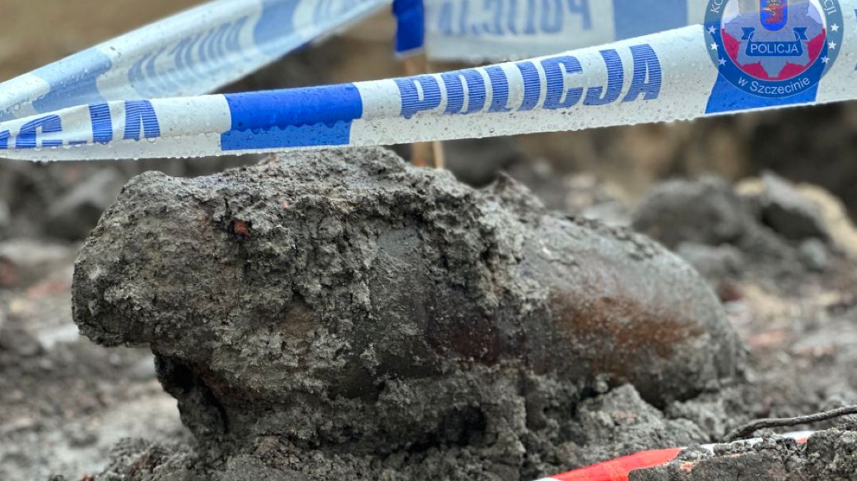 Niewybuch znaleziony w Szczecinie
