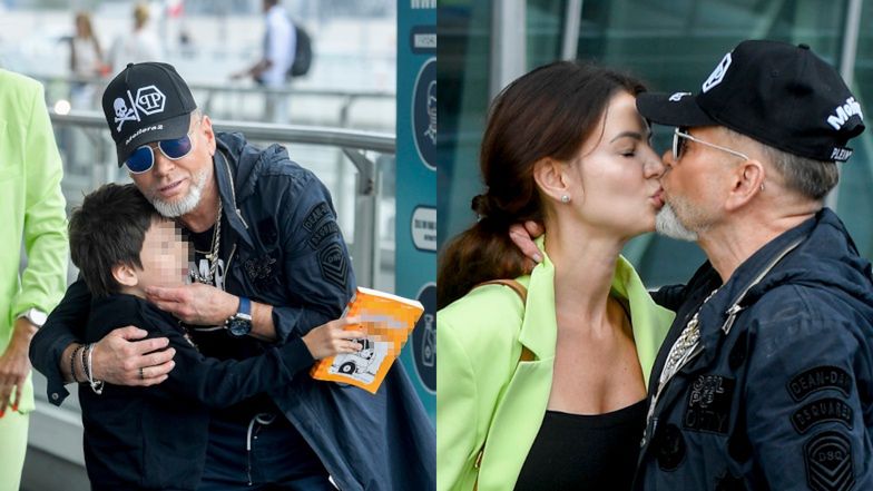 Krzysztof Rutkowski odstawia najbliższych na lotnisko w Warszawie