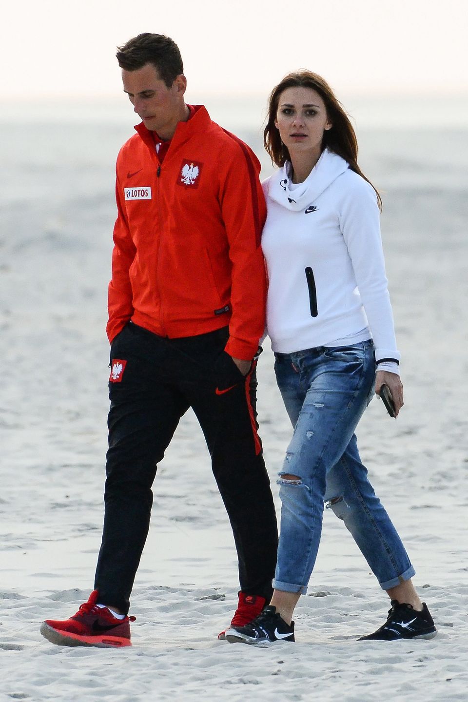 Arkadiusz Milik i Jessica Ziółek 