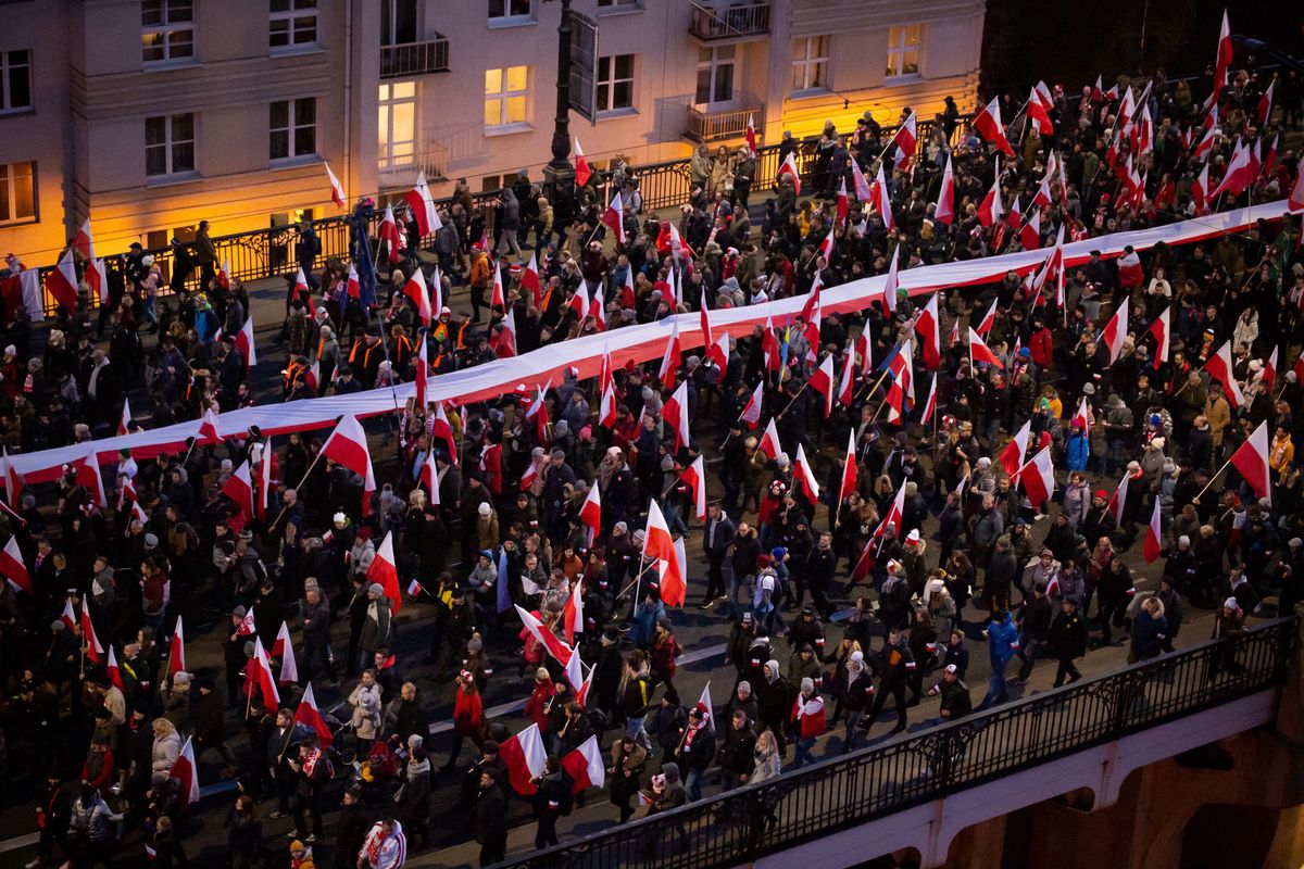 Warszawa. Marsz Niepodległości w 2019 r.
