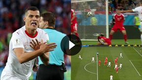 Mundial 2018. Serbia - Szwajcaria 1:1: piękny gol Granita Xhaki (TVP Sport)