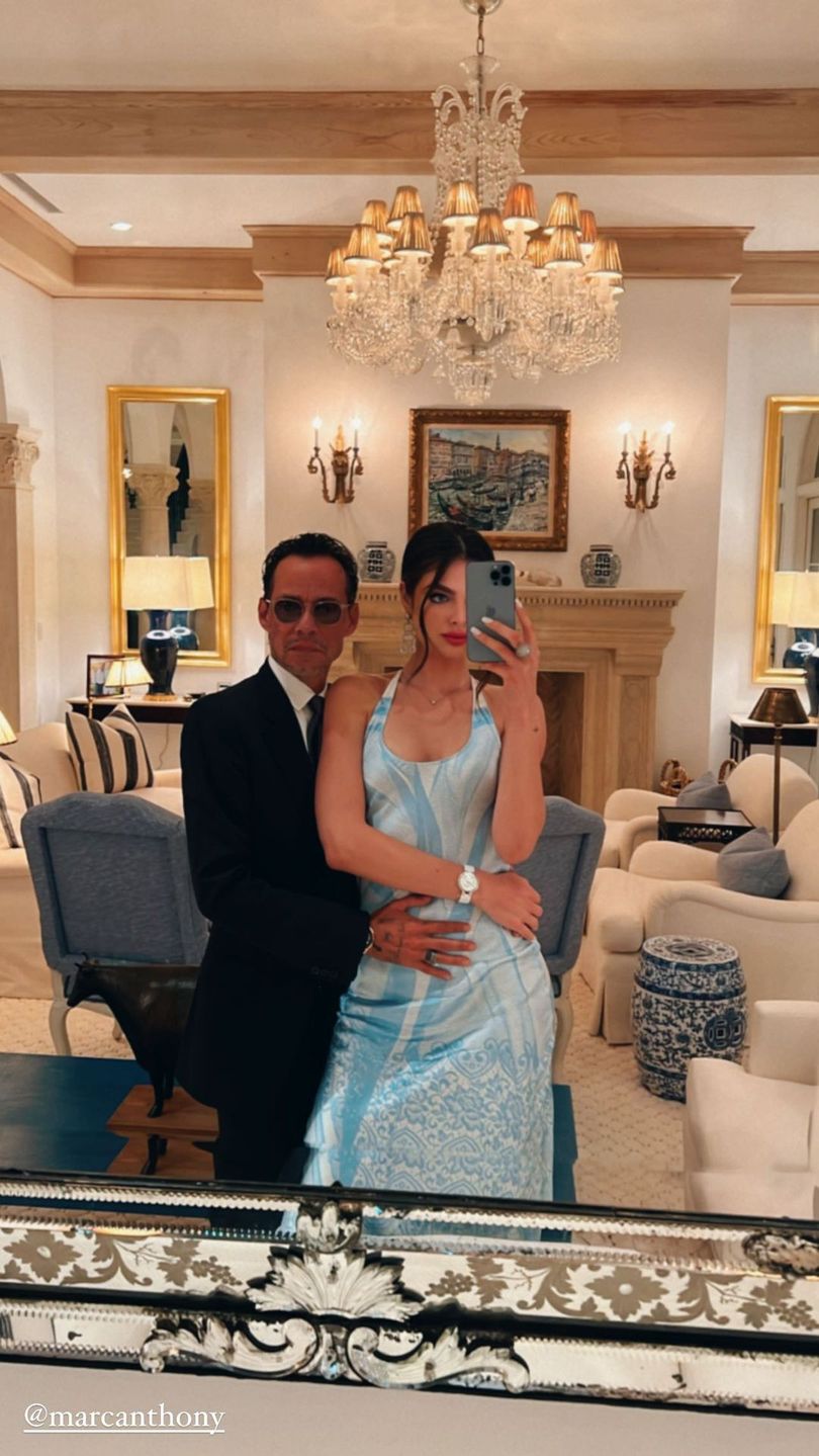 Nadia Ferreira, Marc Anthony - ślub Brooklyna Beckhama