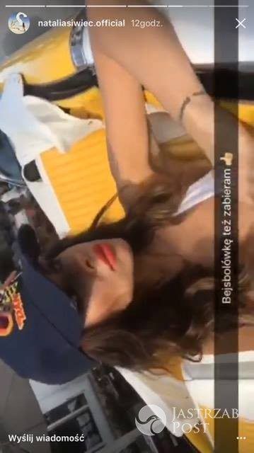 Natalia Siwiec na planie sesji zdjęciowej w Miami