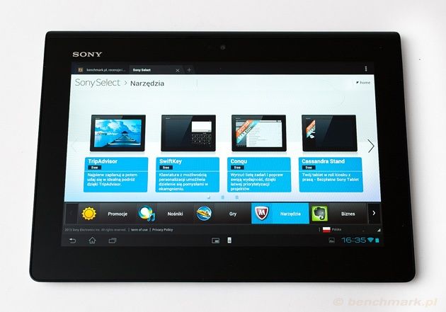 Sony Xperia tablet Sony Select