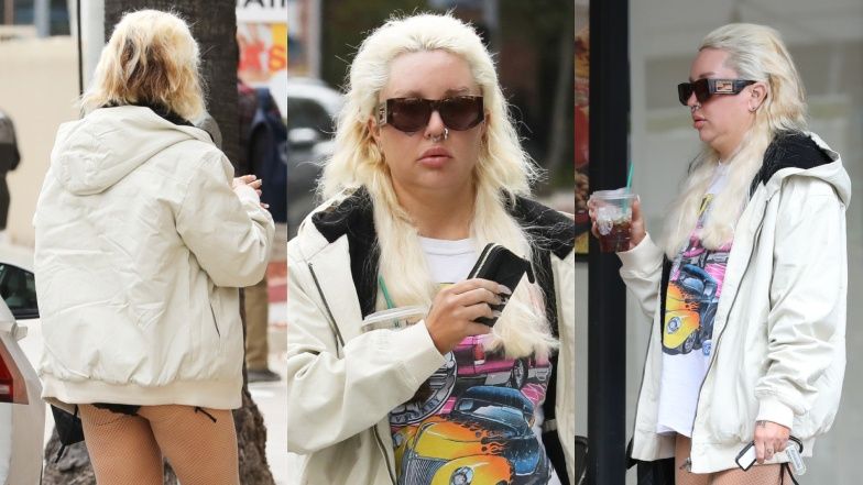 Odchudzona Amanda Bynes zapomniała ubrać spodni