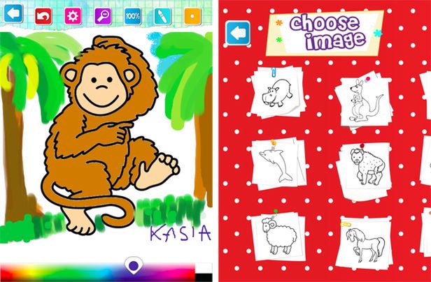 Polska kolorowanka dla dzieci na iPada 2