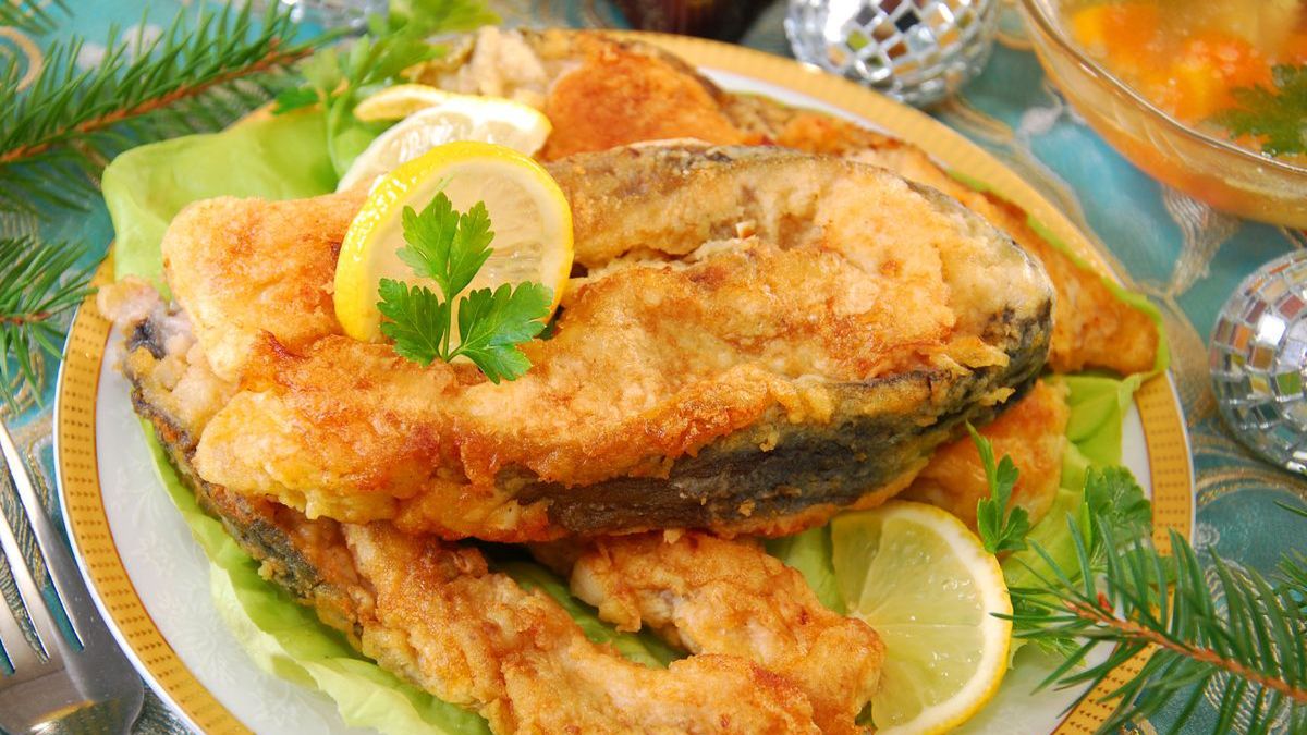 Smażony karp - Pyszności