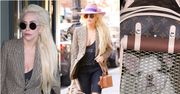 Lady Gaga z psem w torbie Louis Vuitton